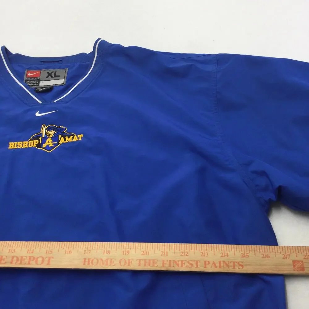 Bishop Amat Jacket Mens XL Blue High School Nike Pullover Windbreaker Lined